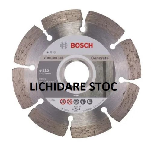 Disc diamantat pentru beton 115mm Bosch Profesional LICHIDARE STOC