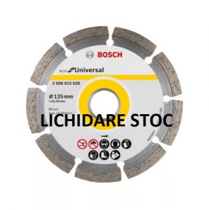 Disc de tăiere cu diamant BOSCH 125 x 2,4 x 7,0 x 22,2 mm segmentat ECO MUniversal LICHIDARE STOC