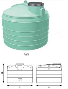 Rezervor PE,vertical,apa potabila,PAN 3000,volum 3050 litri-PRECOMANDA